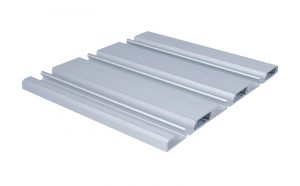 A section of very thin pool enclosure track