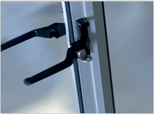 A lockable door on a pool enclosure