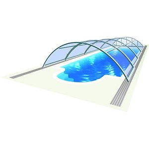 Universe Neo pool enclosure 3D graphic