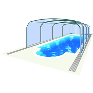 Oceanic High pool enclosure 3d graphic