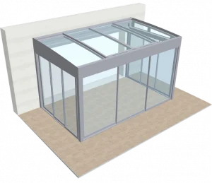 Pergola sky 3d graphic