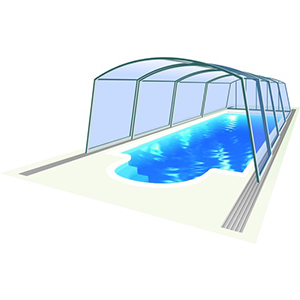 Venezia pool enclosure 3D graphic